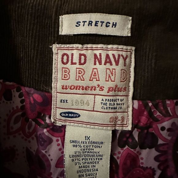 Old Navy Corduroy Women’s  Stretch Blazer  - 1X - Picture 4 of 8